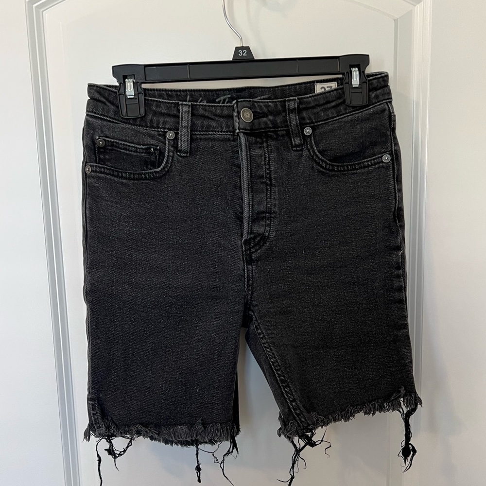 We the Free Black Cutoff Shorts